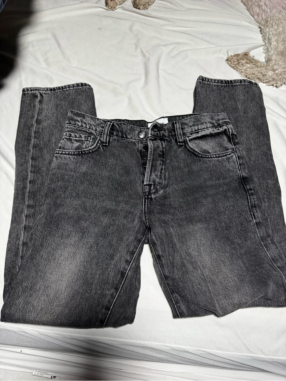 Women's Black Wash Jeans - Classic Straight Fit